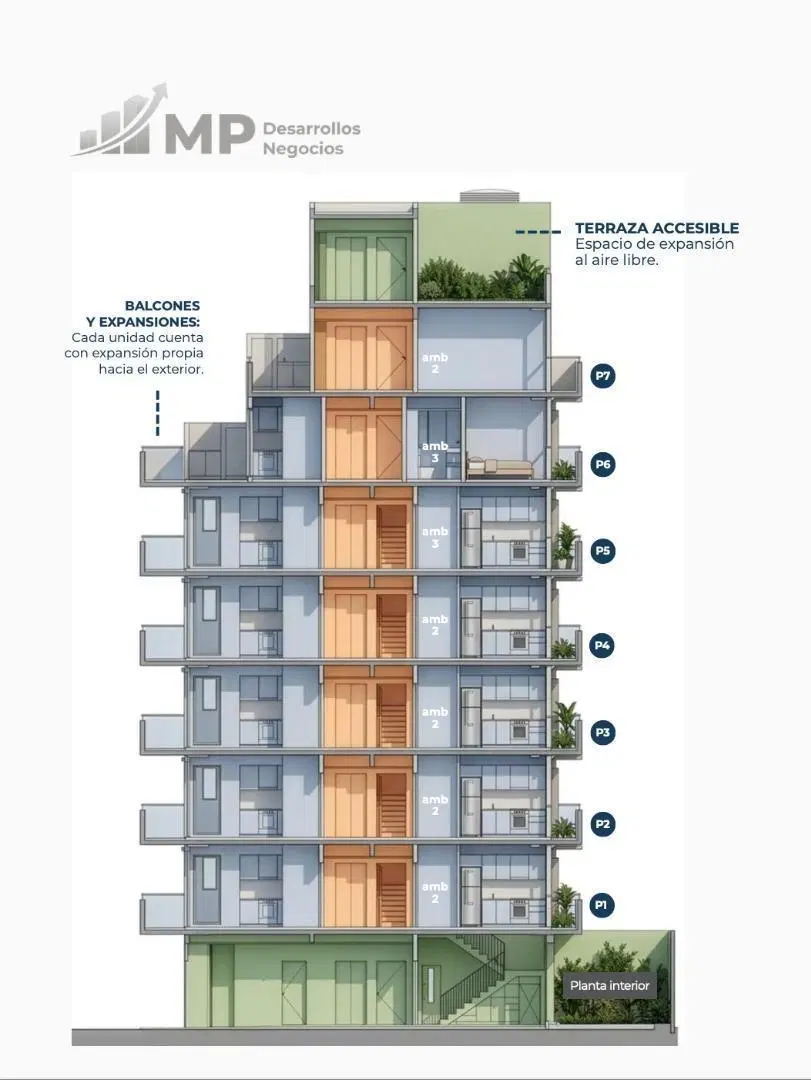 2 ambientes con balcon Entrega  Enero-2028 - Financiacion 4
