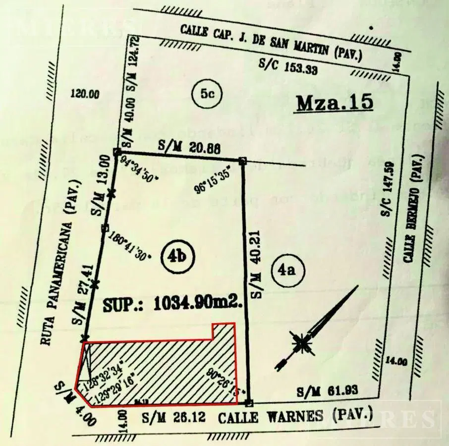 Excelente Lote comercial sobre Colectora panamericana en venta en San Isidro 3