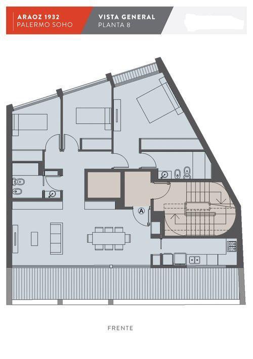 Foto de DEPARTAMENTO EN VENTA DE 3 AMBIENTES A ESTRENAR EN PALERMO SOHO, imagen 5