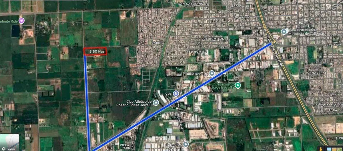 VENTA CAMPO O TERRENO EN PEREZ 2