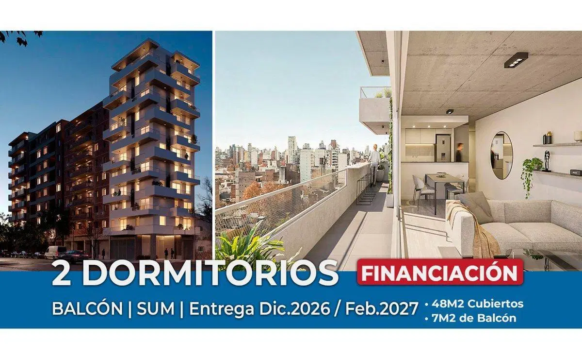 DEPARTAMENTO AL POZO EN VENTA 2 DORMITORIOS ABASTO 4