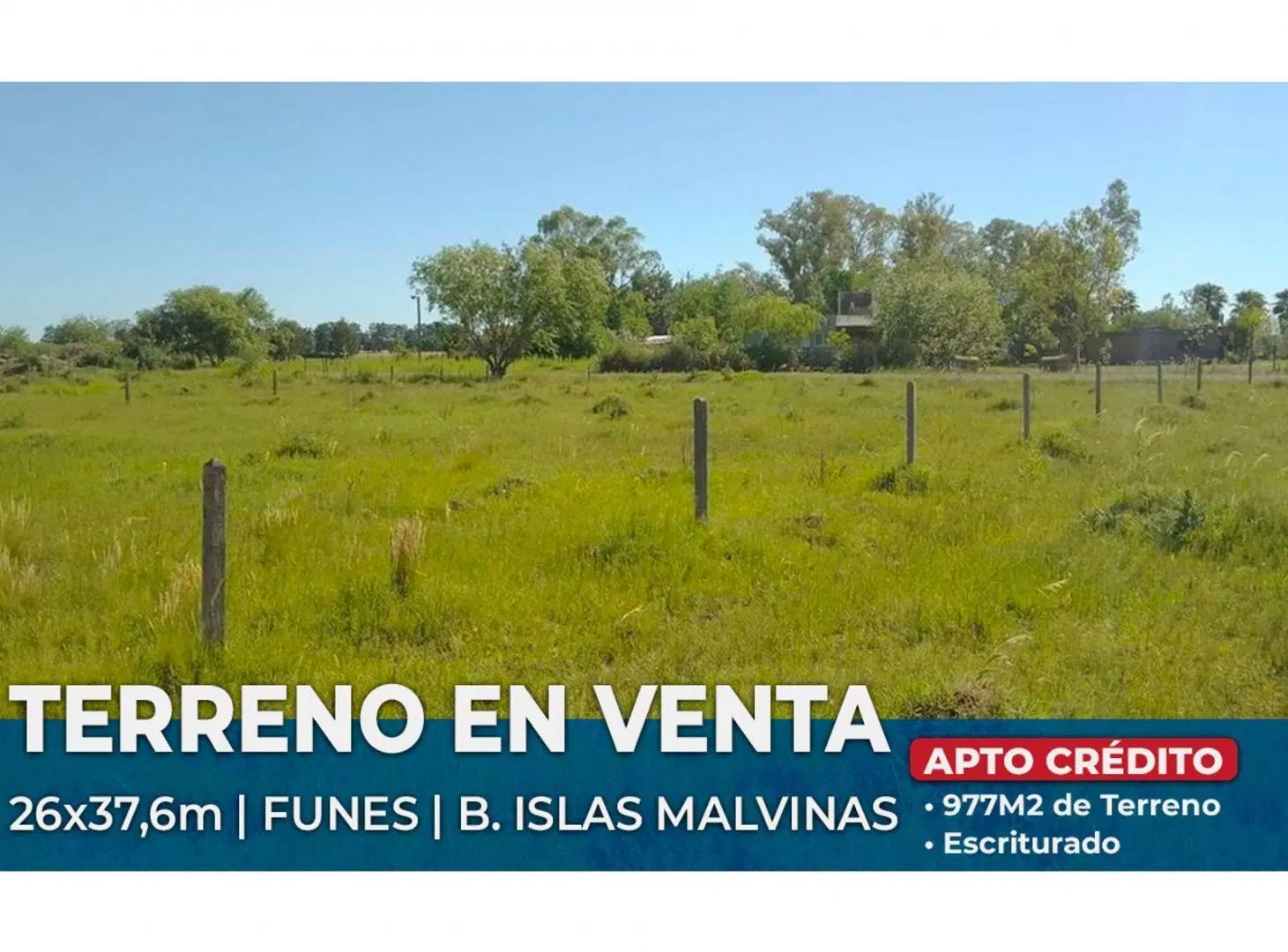 TERRENO EN VENTA FUNES BARRIO ISLAS MALVINAS 977M2 3