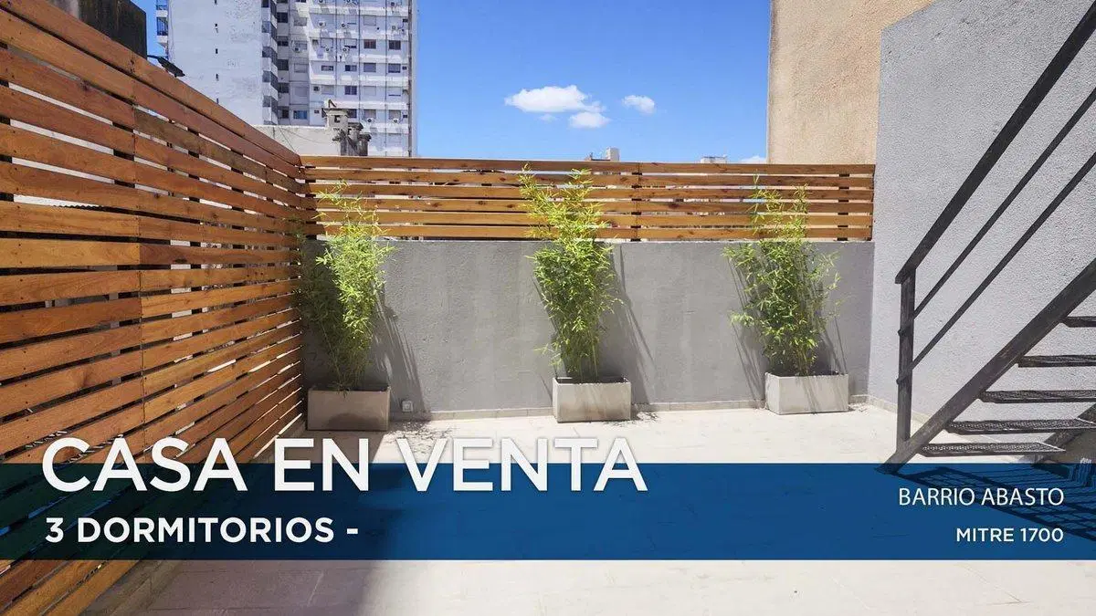 VENTA CASA 3 DORMITORIOS PLANTA ALTA ABASTO 2