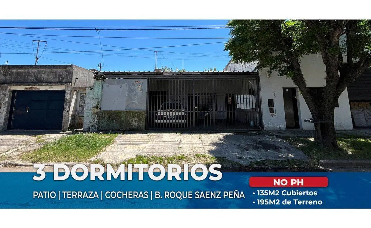 VENTA CASA 3 DORMITORIOS B. ROQUE SAENZ PEÑA PATIO 2