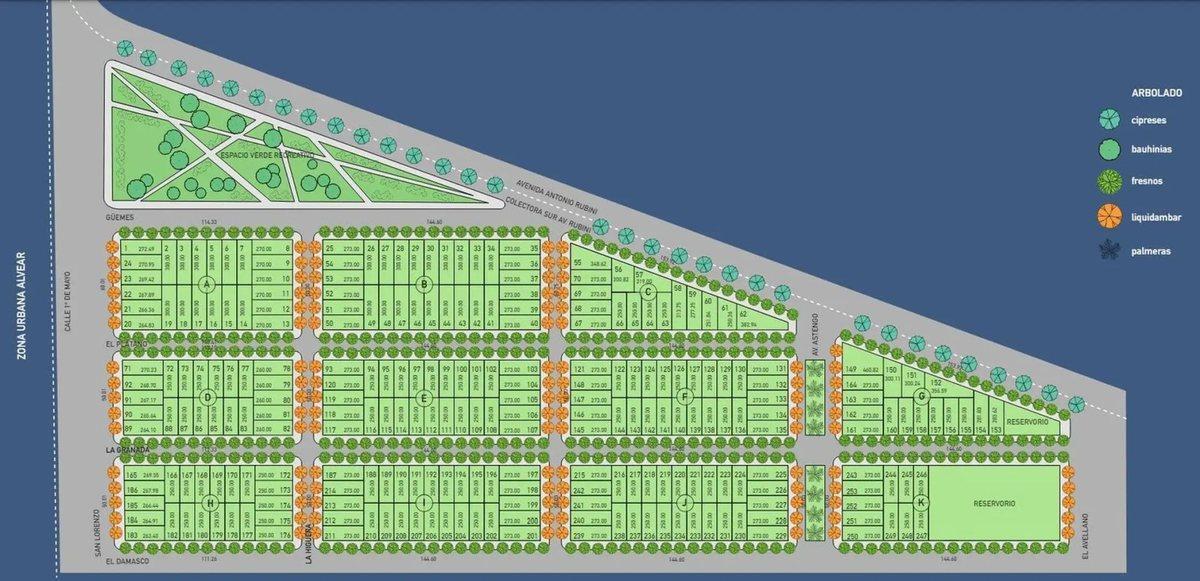 VENTA LOTE EN BARRIO LA SERENA,  ALVEAR. 300 mts
