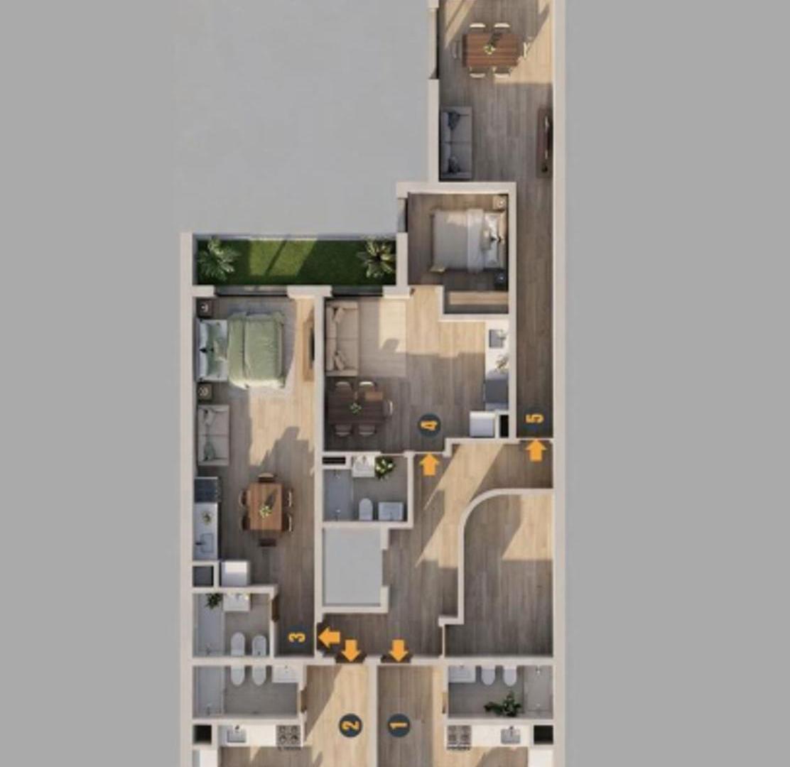 Foto de VENTA DEPARTAMENTO 1 DORMI CON PATIO, imagen 4