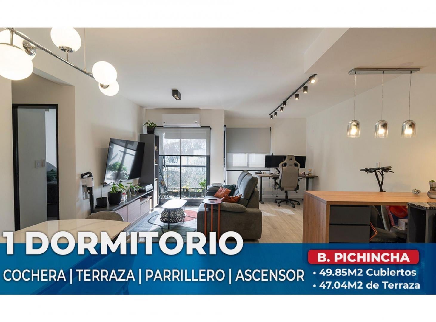 Foto de VENTA DEPTO 1 DORM. CON BALCON Y TERRAZA PICHINCHA, imagen 1