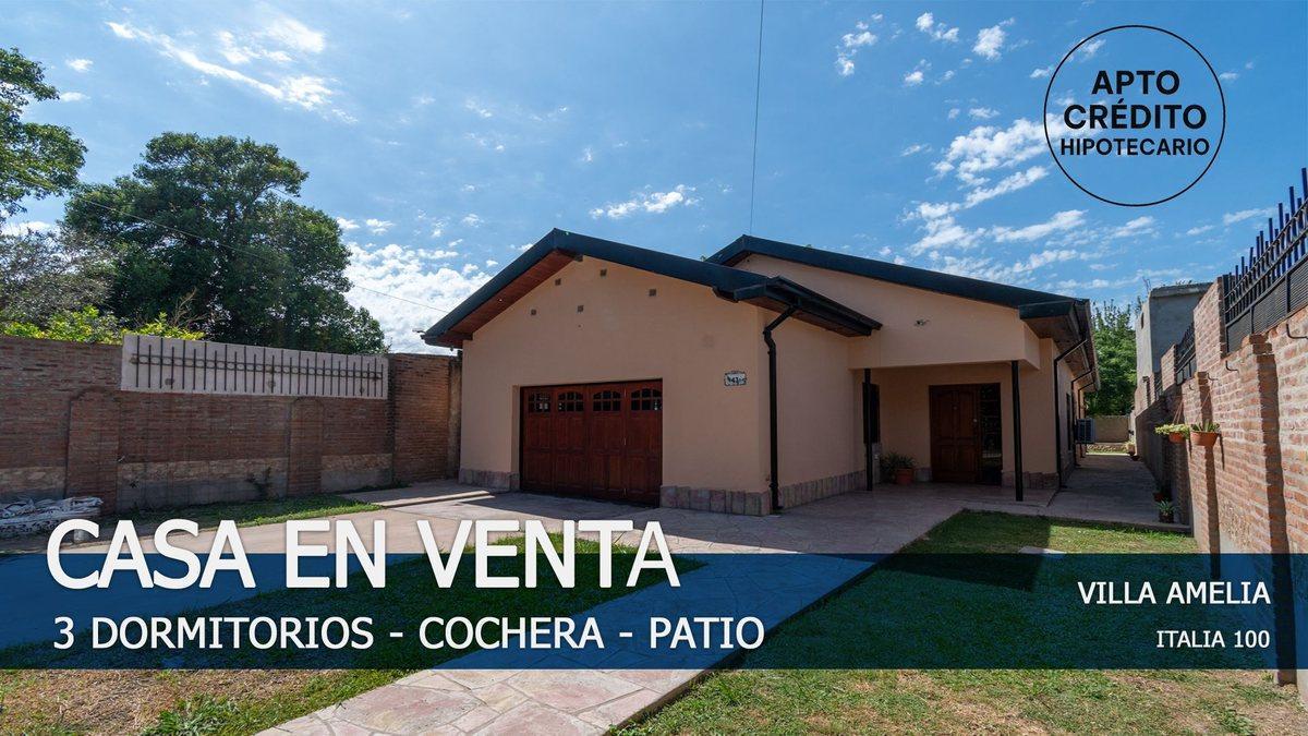 Foto de CASA DE 3 DORMITORIOS CON COCHERA EN VILLA AMELIA, imagen 1