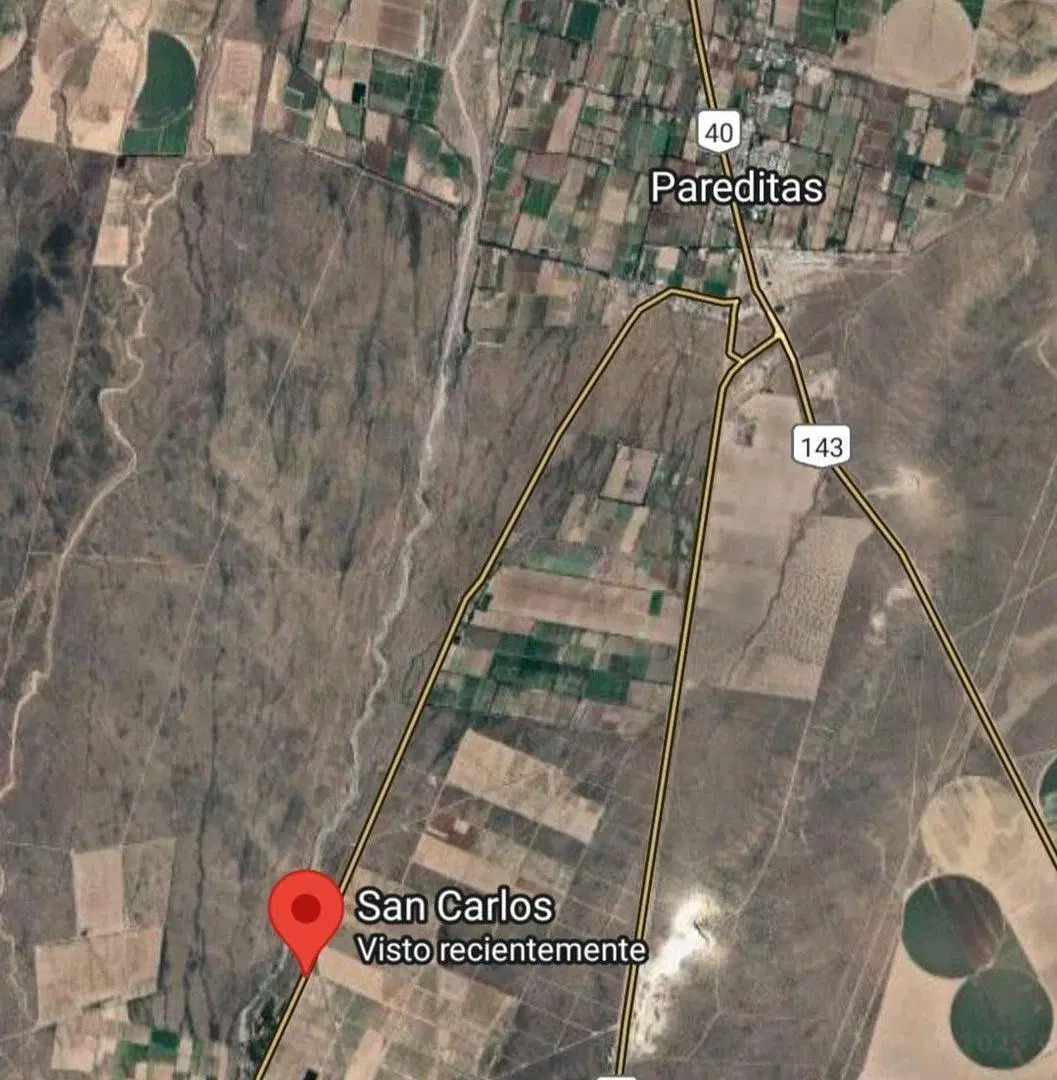 VENTA TERRENO DE 2,5Ha, PAREDITAS, SAN CARLOS MZA 2