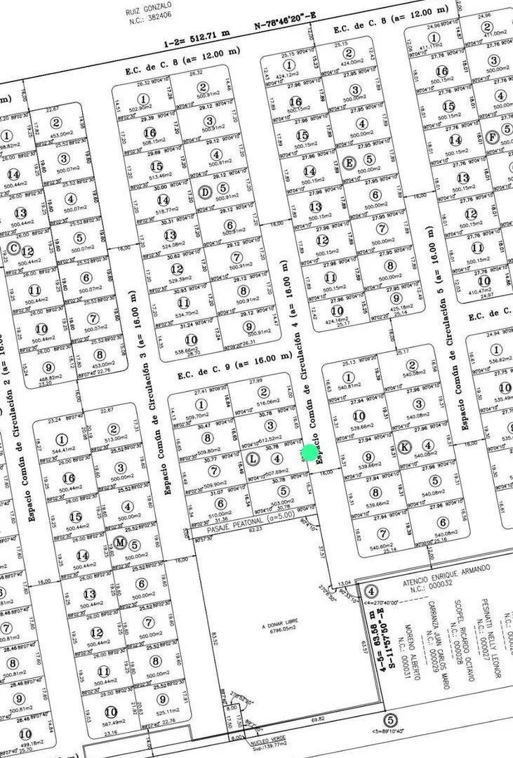 Venta lote en barrio distrito Azcuenaga 507 mts 4