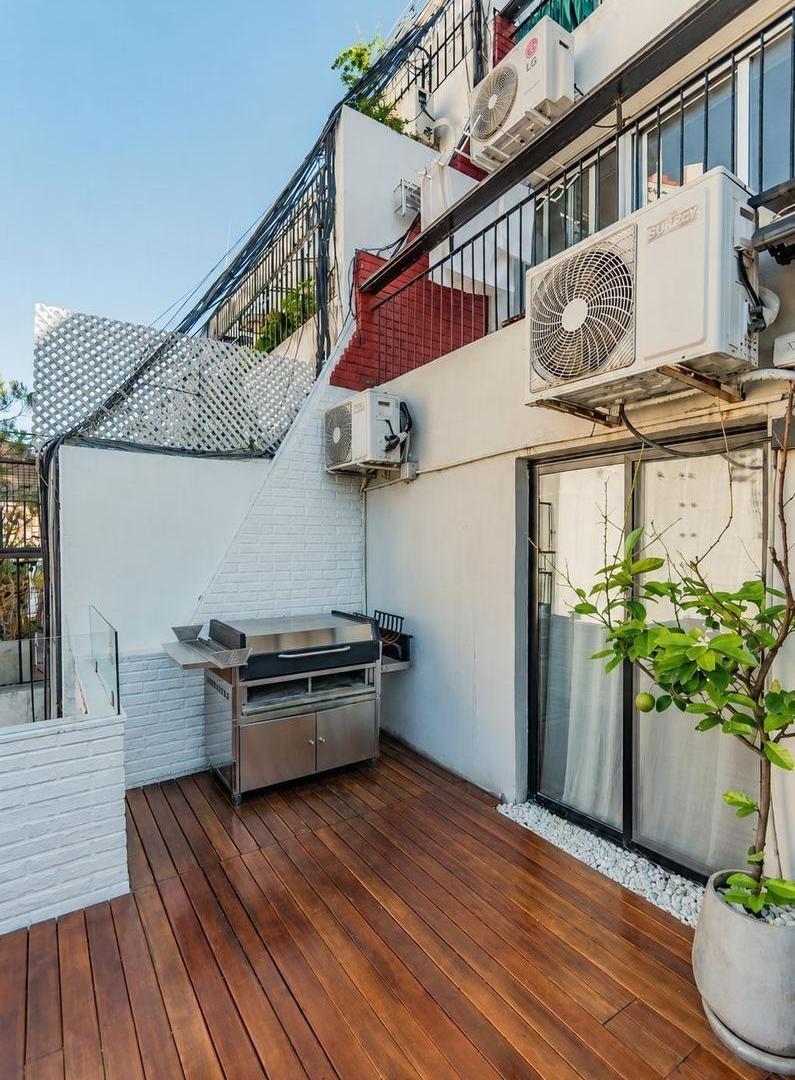 Departamento 3 ambientes con balcón terraza en Palermo