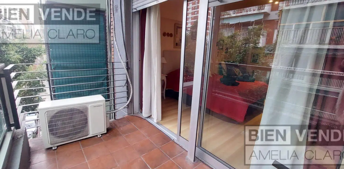 ALQUILER MONOAMBIENTE AMOBLADO | BALCÓN AL FRENTE | AMENITIES: PILETA, GYM, SAUNA | BELGRANO 3