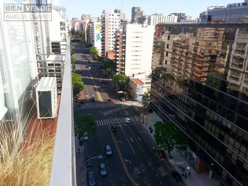 MONOAMBIENTE AMOBLADO | 43m2 | FRENTE CON BALCÓN | PISO 13 SÚPER LUMINOSO |  APTO MASCOTA | BELGRANO 5