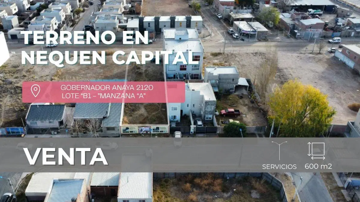 VENTA TERRENO 600M2 ANAYA Y SAYEN - NQN 2