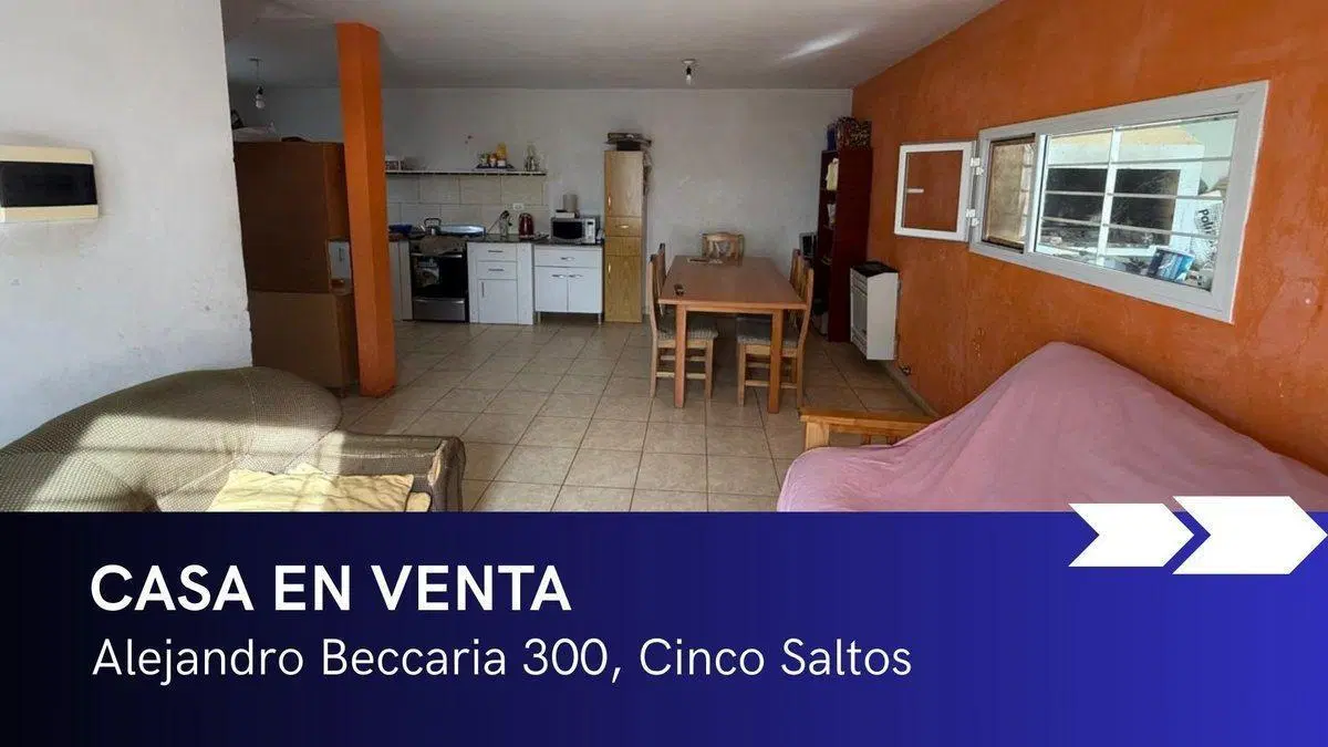 CASA EN VENTA 3 DORMITORIOS | CINCO SALTOS 2
