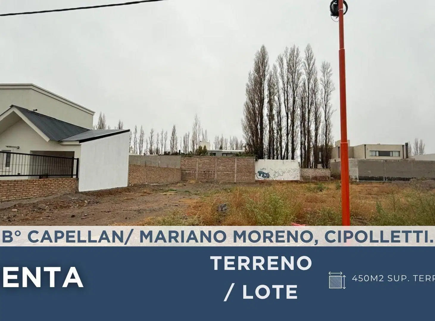 LOTE EN VENTA, CAPELLAN / MARIANO MOR. CIPOLLETTI. 3