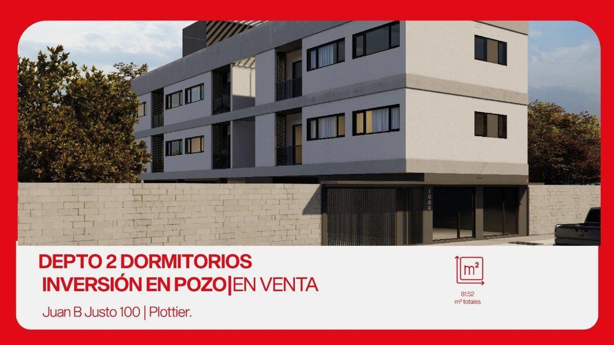 DPTO EN VENTA 2 DORMIS CON COCHERA| PLOTTIER