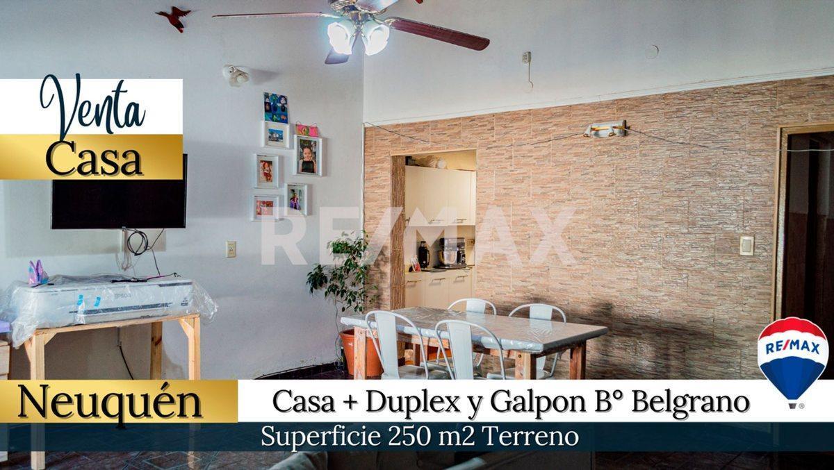 VENTA CASA + DUPLEX Y GALPON B° BELGRANO - NQN -