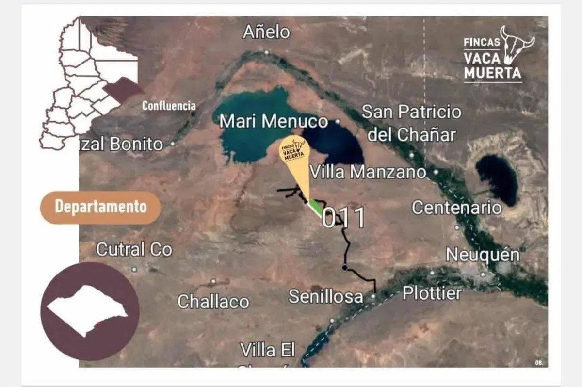 EN VENTA LOTE 9992 M² VACA MUERTA - SENILLOSA 2