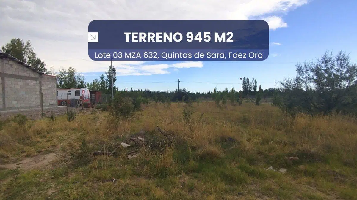 Terreno 945 m2, En venta-Quintas de Sara, Fdez Oro 4
