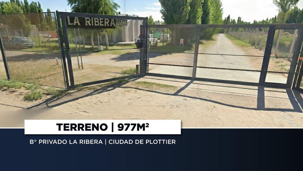 VENTA TERRENO EN B° PRIVADO LA RIBERA | PLOTTIER