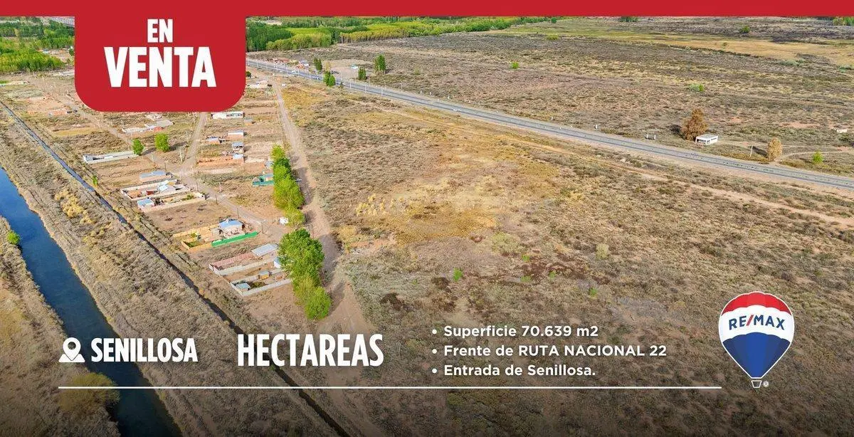 EN VENTA 7 Hectareas Frente de Ruta Senillosa 2