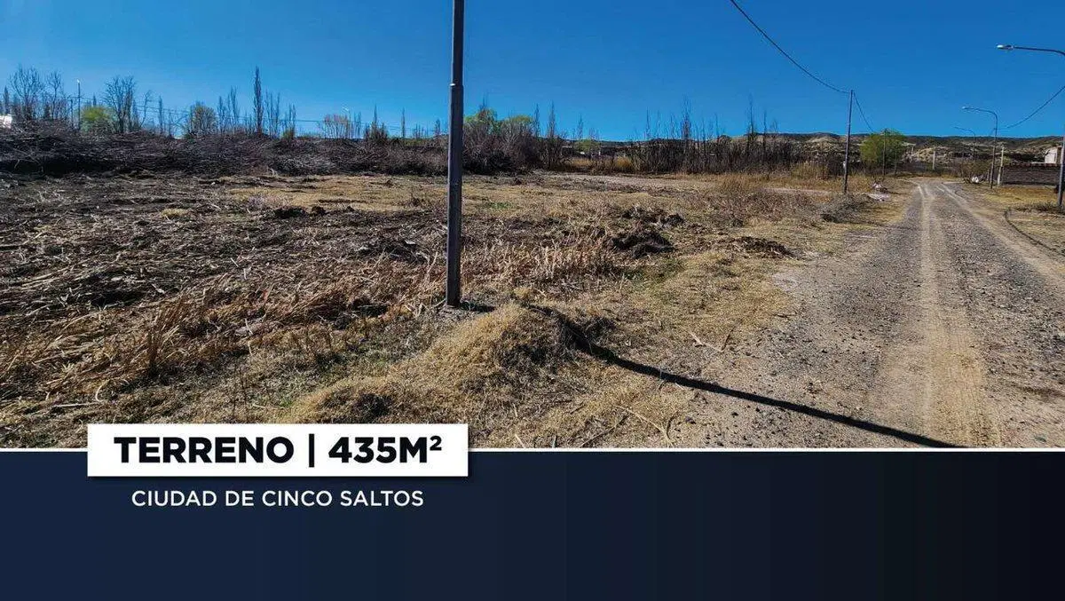 VENTA TERRENO 435M2 CON FINANCIÓN | CINCO SALTOS 4