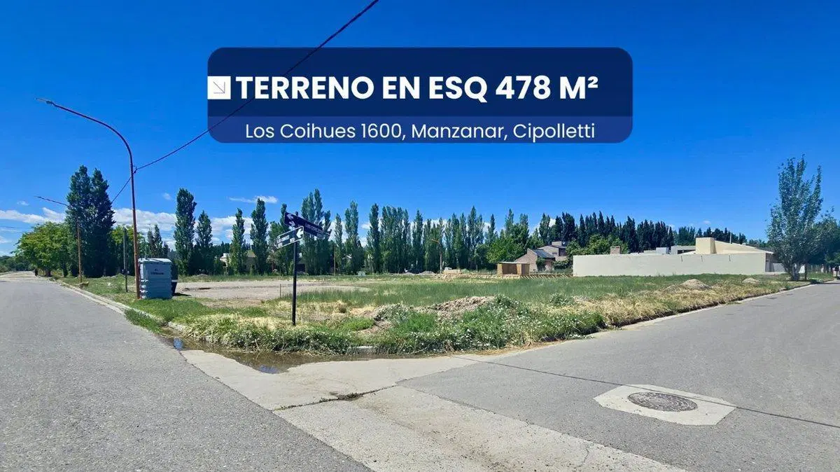 Terreno en esquina Venta! B. Manzanar Cipolletti 5