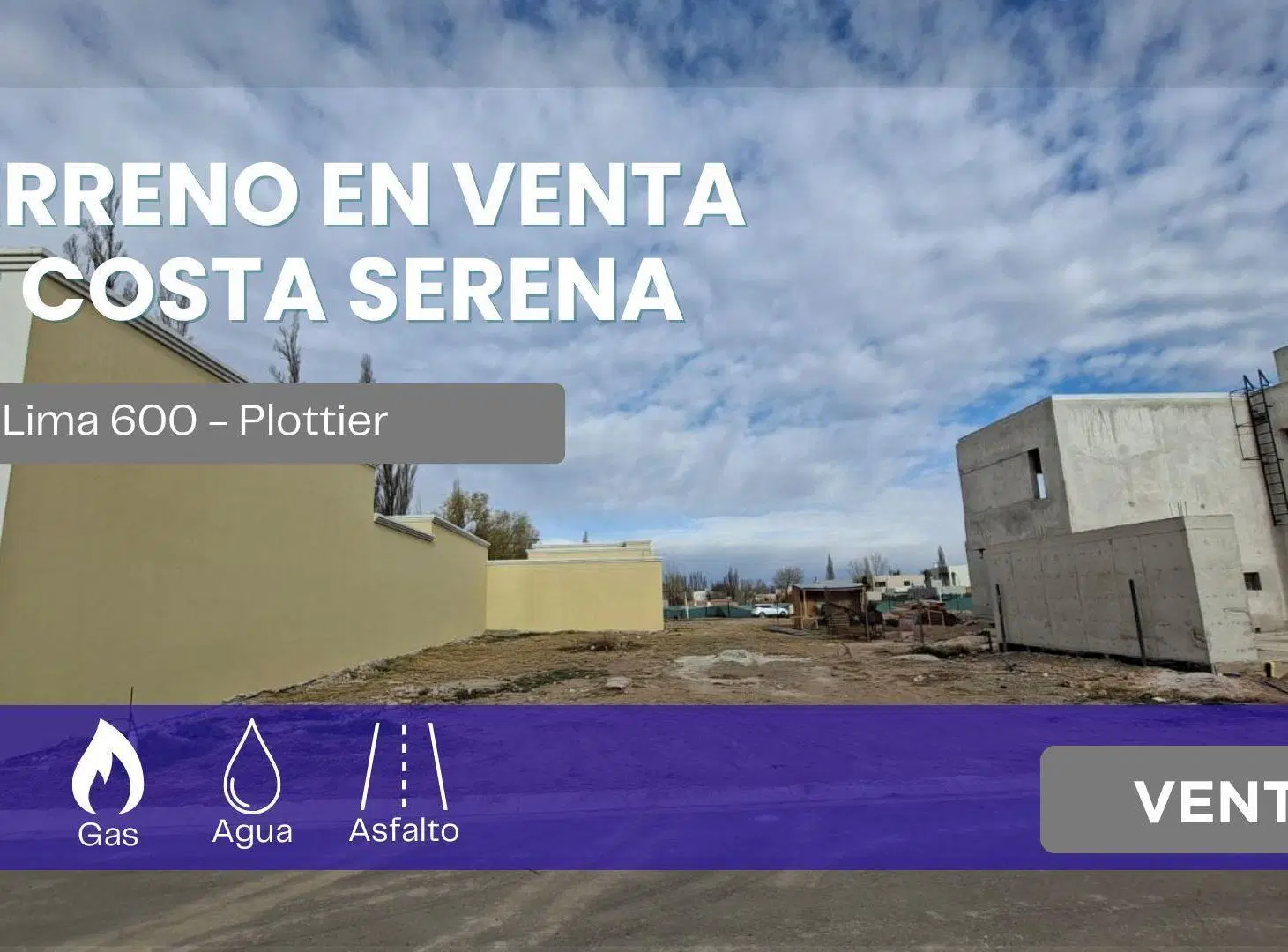 TERRENO EN VENTA B° CERRADO COSTA SERENA PLOTTIER. 3