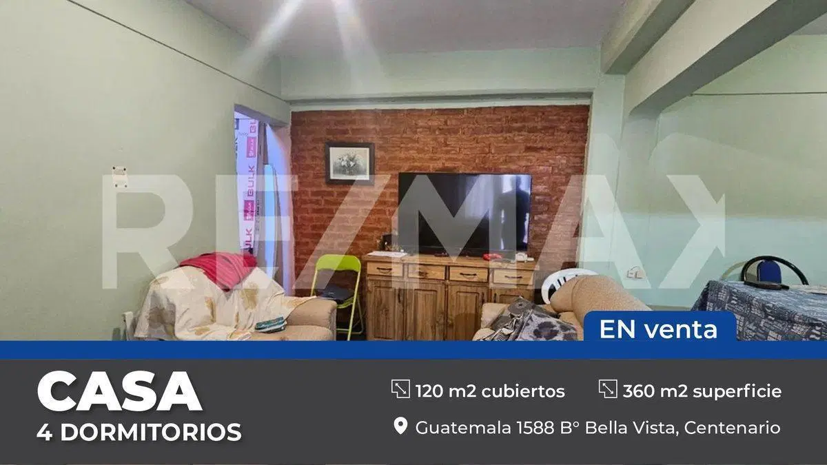 CASA 4 DORMITORIOS CON AMPLIACION EN CENTENARIO 4