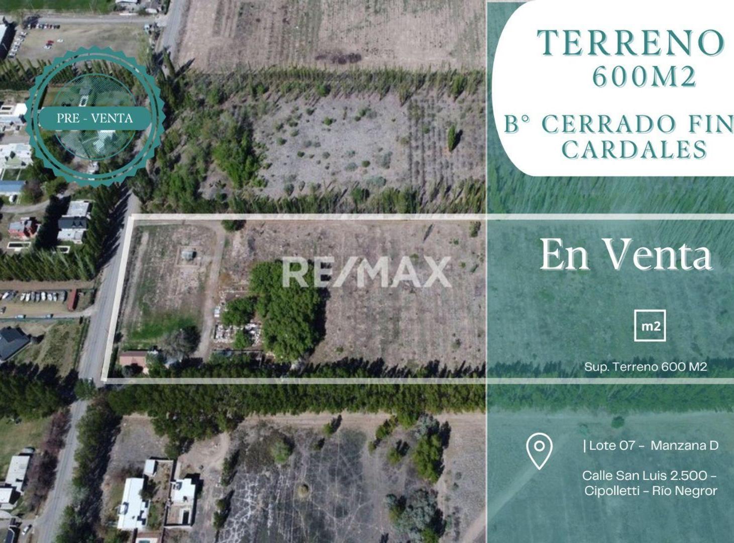 Foto de EN VENTA LOTE EN BARRIO CERRADO 600 M2 CIPOLLETTI, imagen 1