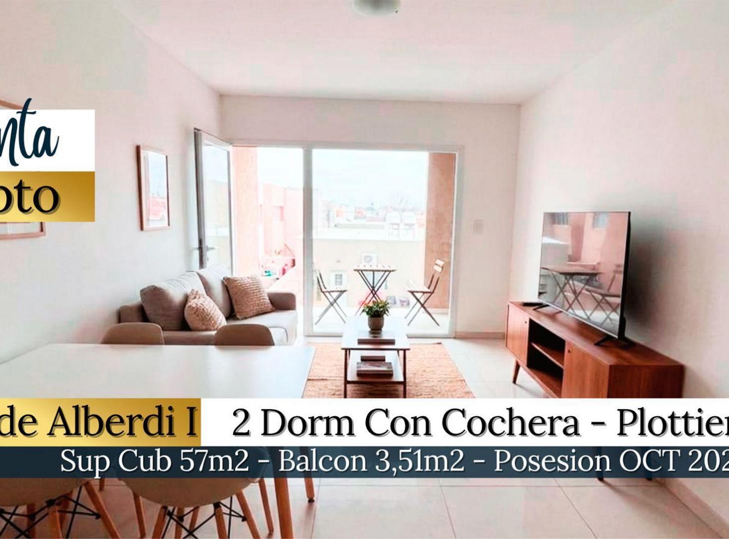 Foto de VENTA DEPTO 2 DORM C/ COCHERA ALTOS DE ALBERDI I, imagen 1