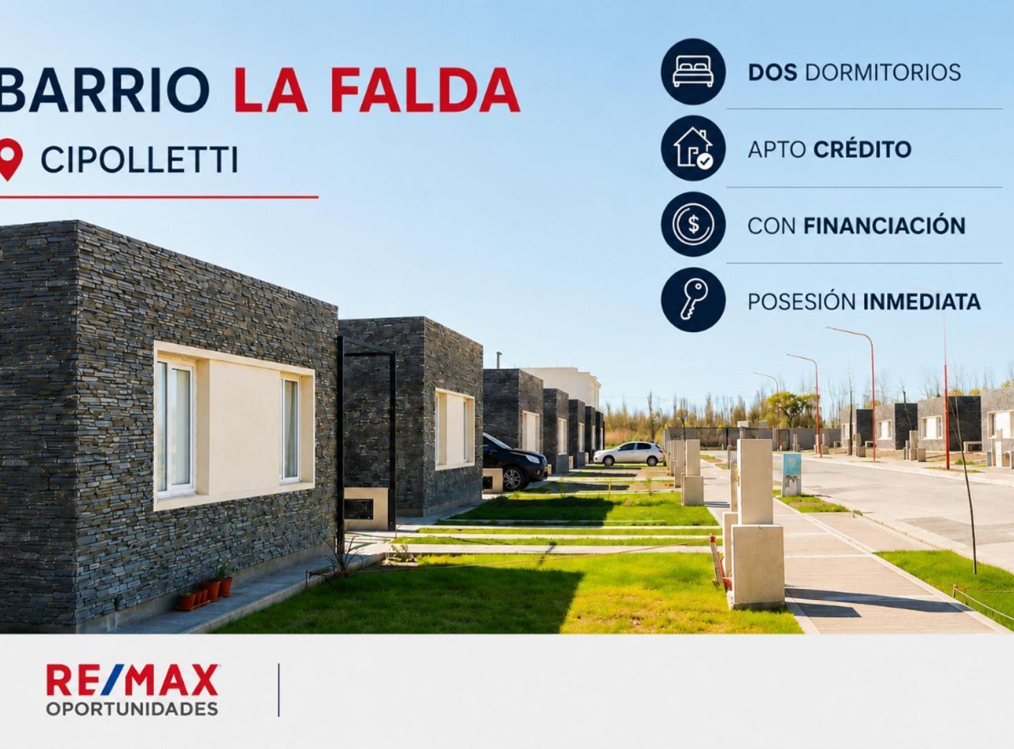 Foto de VENTA CASA 2 DORM. LA FALDA ETAPA II, CIPOLLETTI, imagen 2