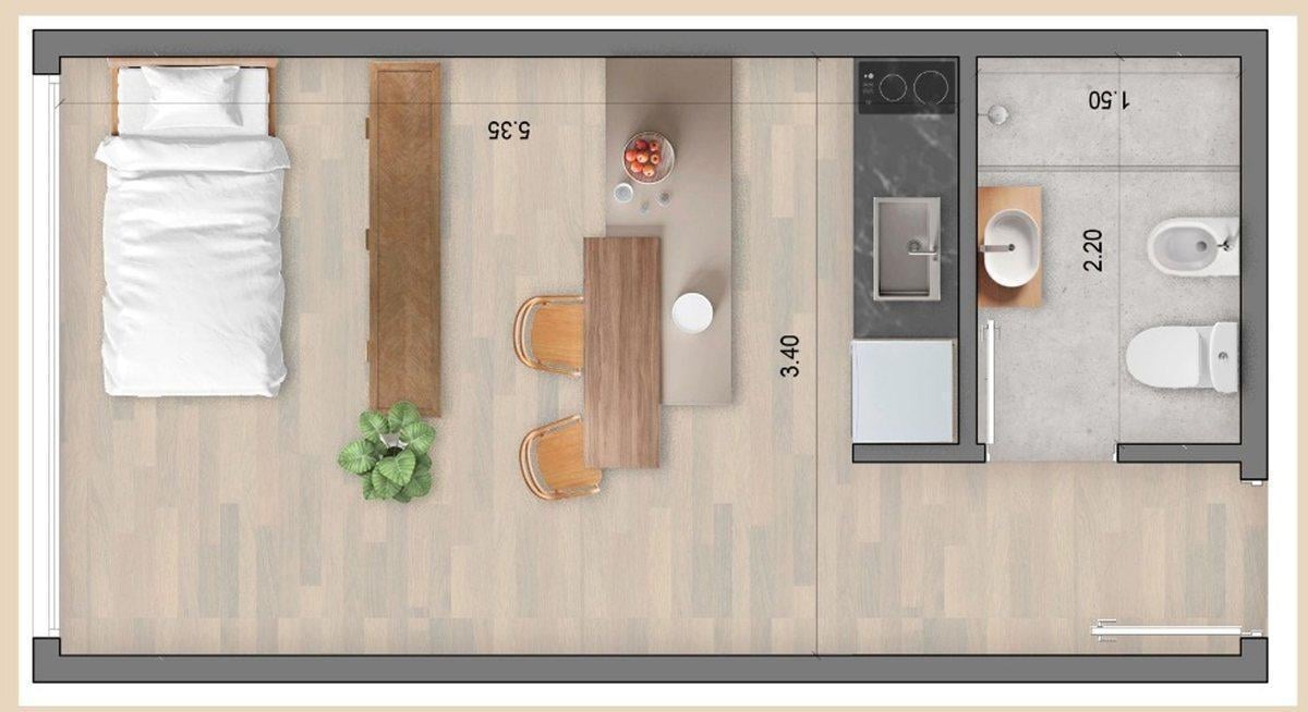 Foto de Venta - pozo - Dpto monoambiente - Ed. Lumen - Nqn, imagen 3