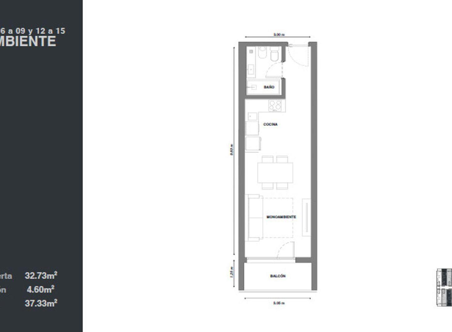 Foto de EN VENTA MONOAMBIENTE C/BALCÓN EN POZO CENTRO NQN, imagen 1