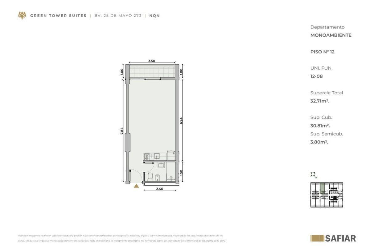 Foto de Monoambiente en venta- Green Tower Suites, Neuquén, imagen 1