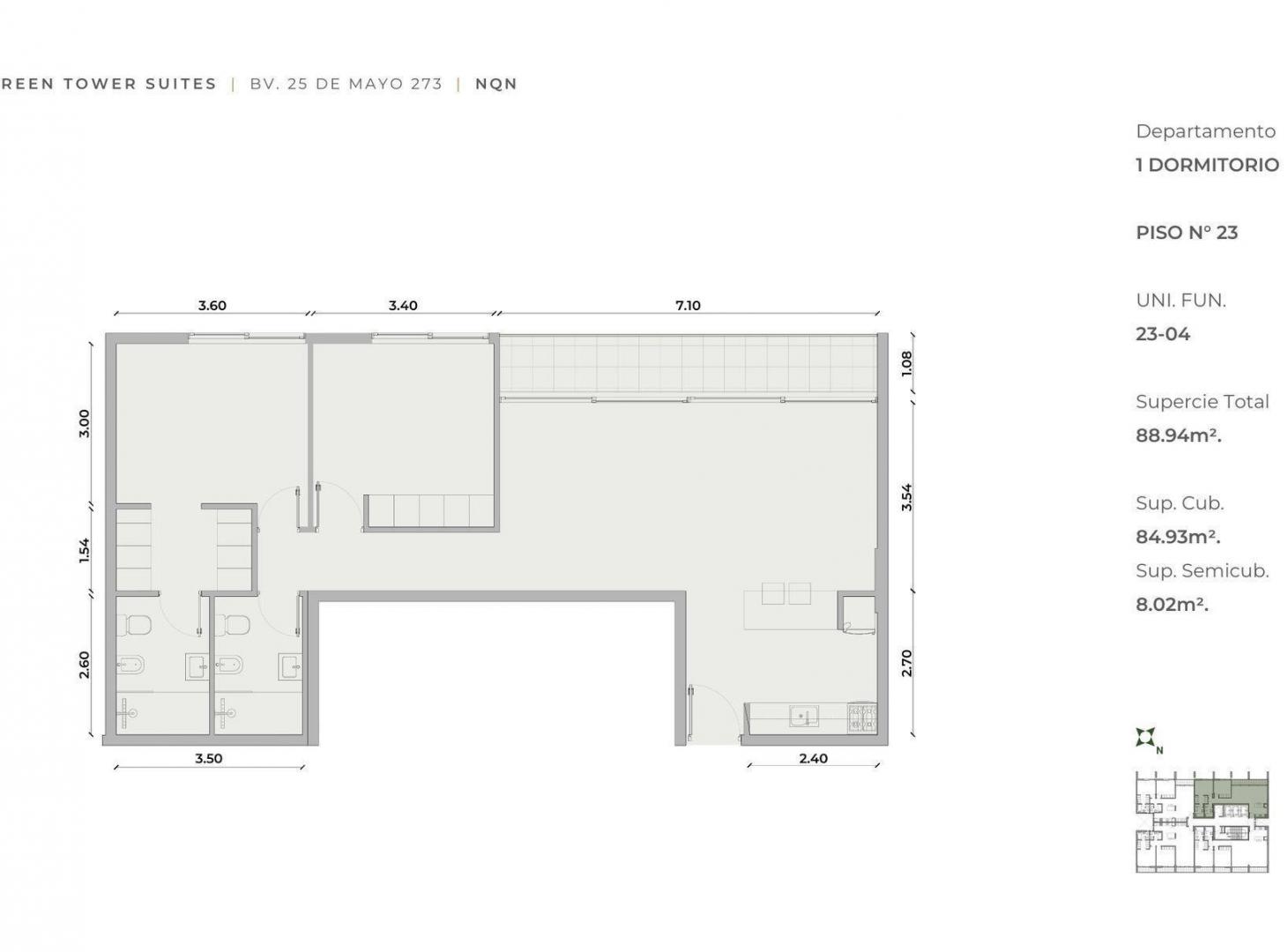 Foto de Departamento en venta- Green Tower Suites, Neuquén, imagen 3