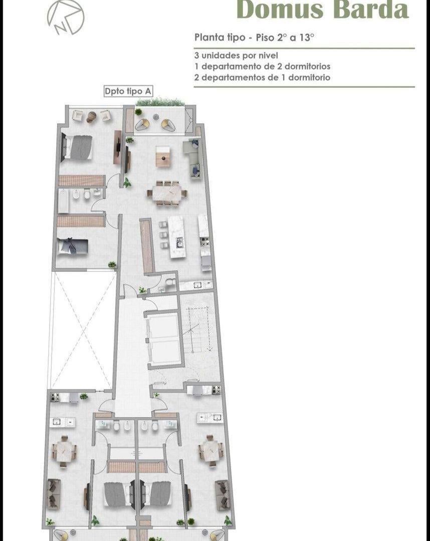 Foto de DEPTO 1 DORM "B" EN CONSTRUCCION. DOMUS BARDA, imagen 3