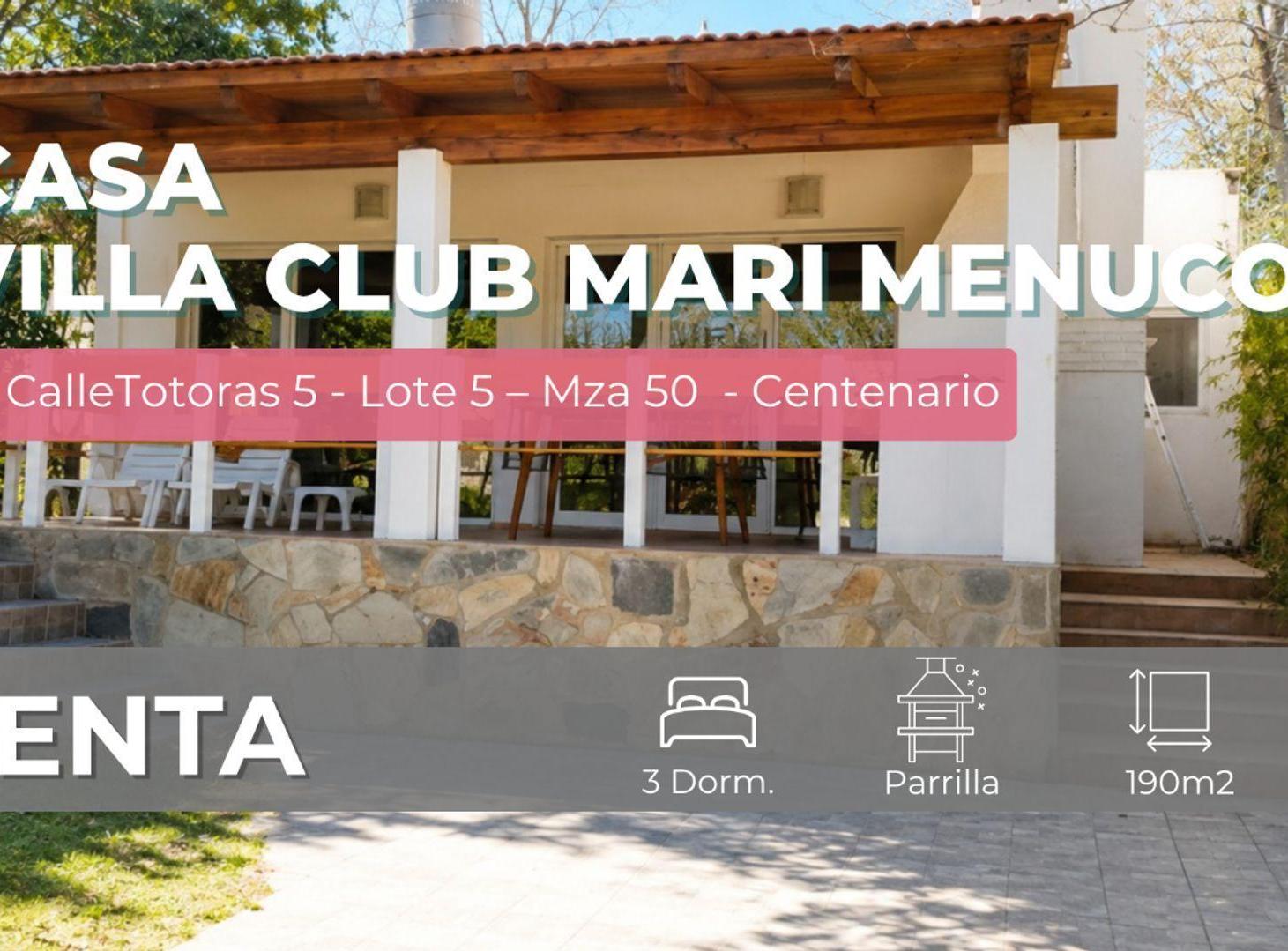 Foto de VENTA CASA 3 DORM. VILLA CLUB LAGO MARI MENUCO, imagen 2