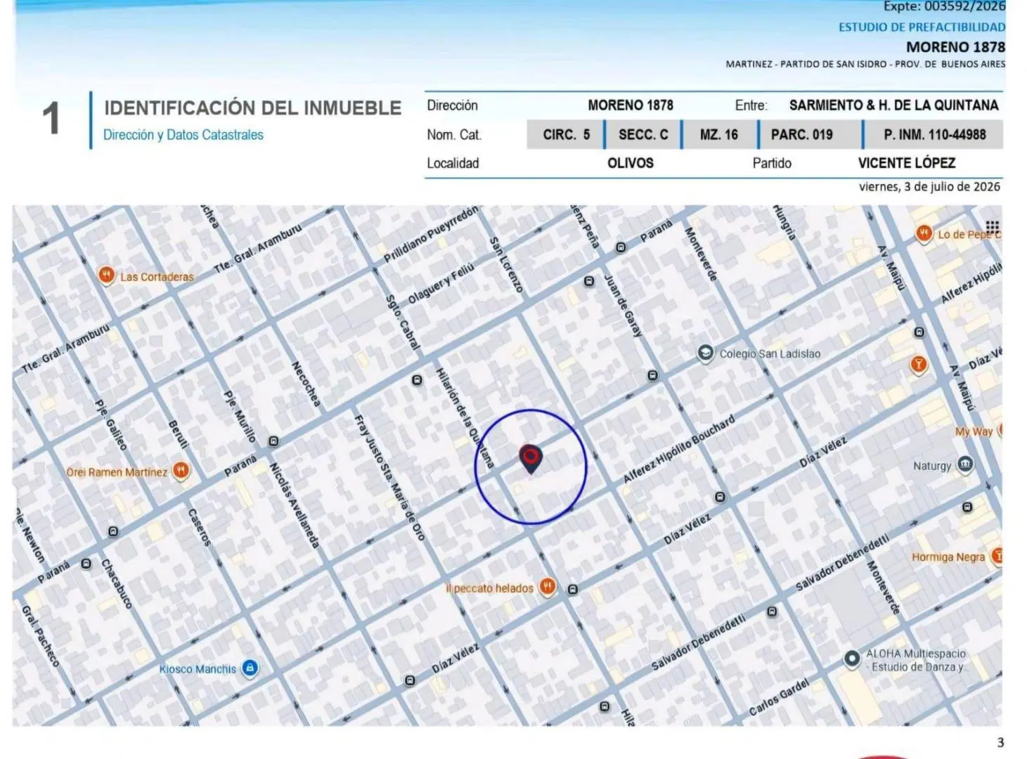 VENTA DE LOTE EN OLIVOS DE 284 M2 MARIANO MORENO 1880 ENTRE SARMIENTO Y QUINTANA 4