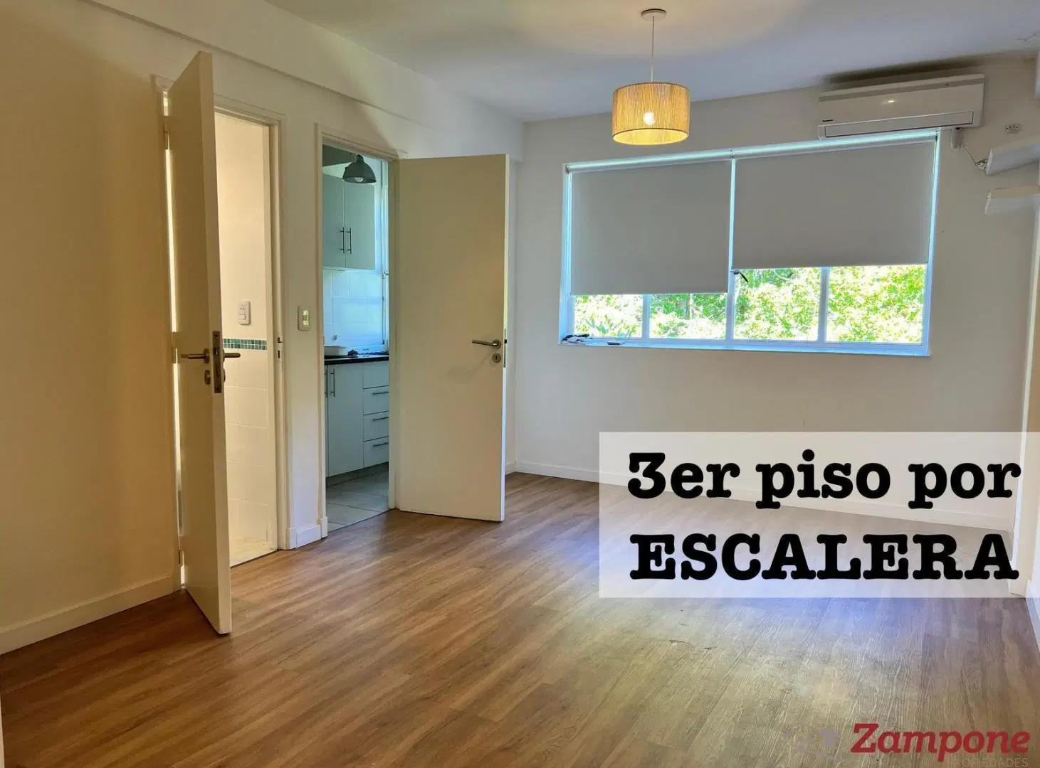 Alquiler de monoambiente cocina independiente muy luminoso 3