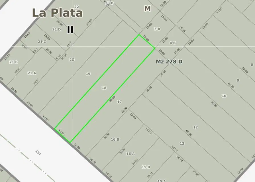 Terreno en venta en Los Hornos 3