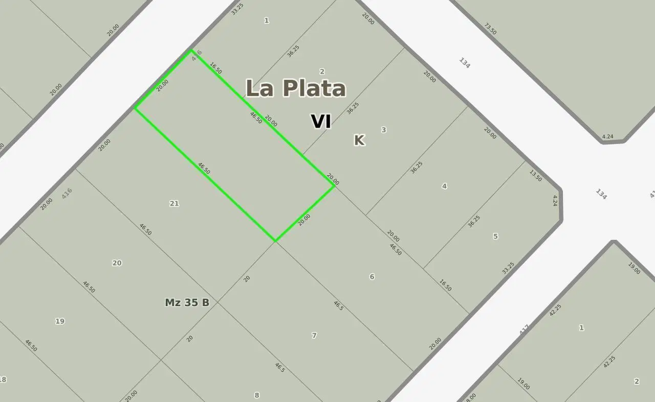 Terreno en venta en  Villa Elisa 3