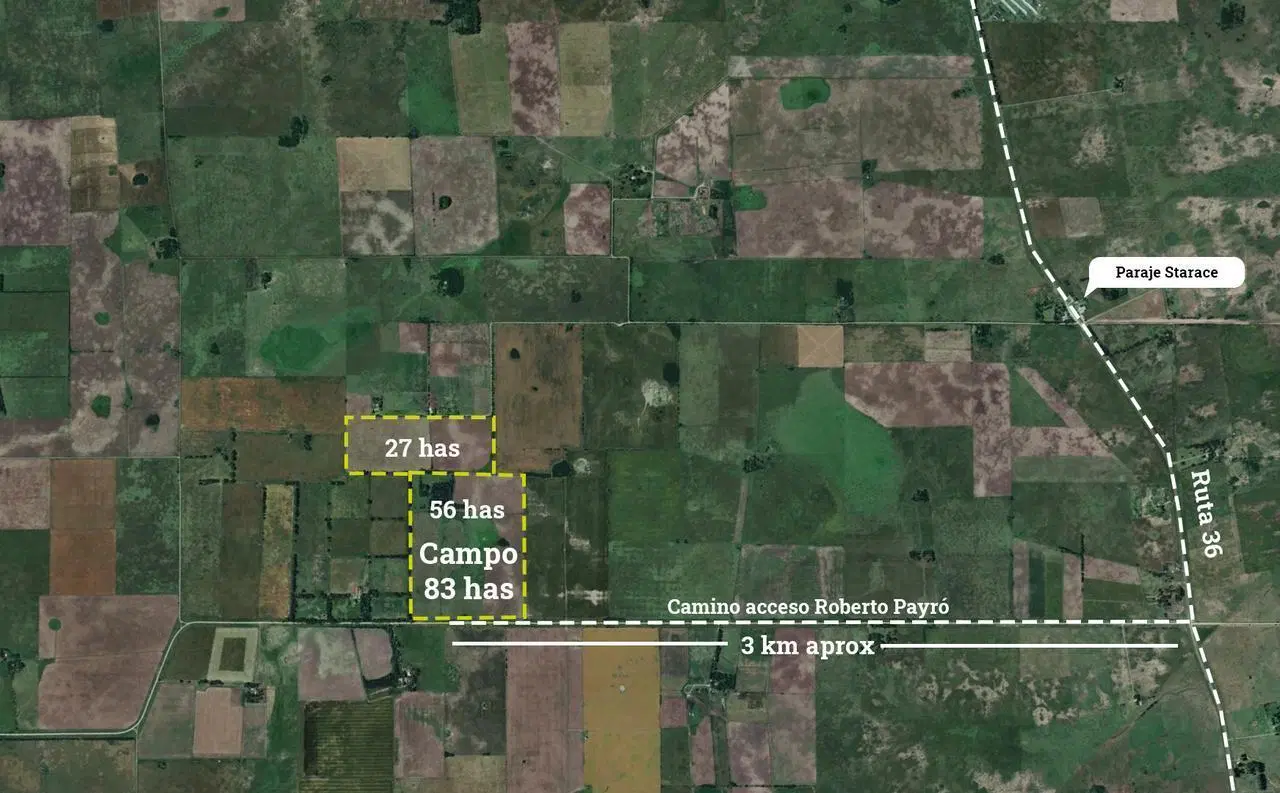 Campo en venta en Roberto Payro 3
