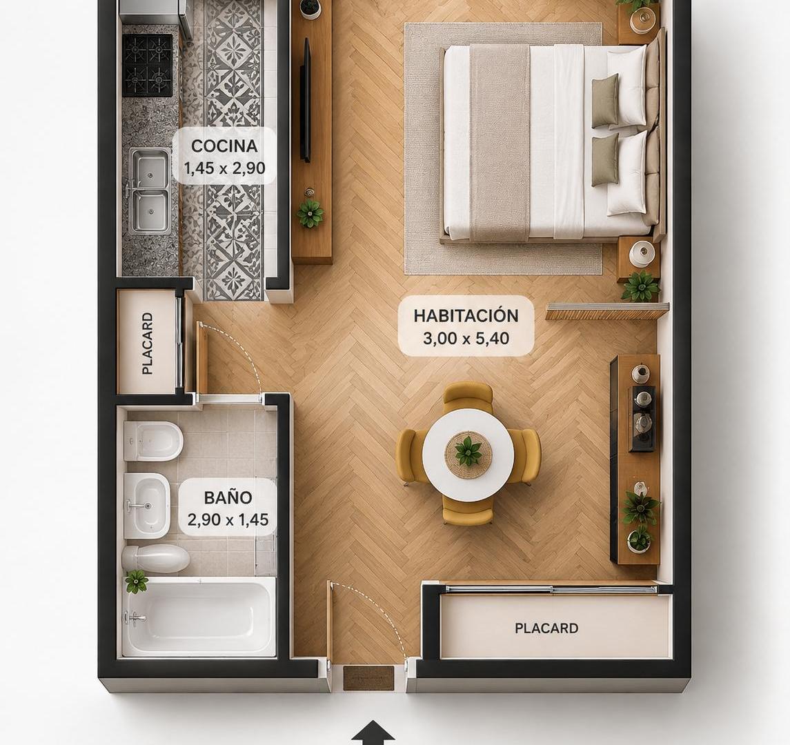 Foto de Monoambiente Totalmente Refaccionado En Venta San Nicolás / Centro, imagen 3