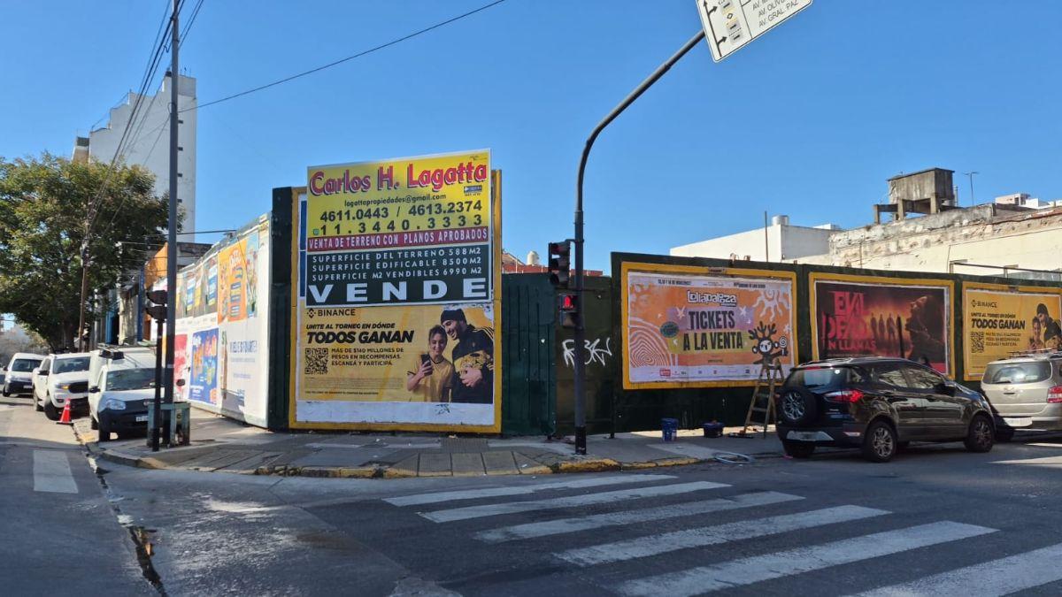 Terreno en venta para desarrollo inmobiliario – Av. Juan B. Alberdi 3480/88/90 esquina Dolores 302