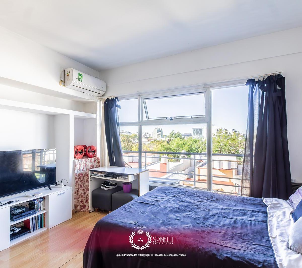 1amb · 34 m² · Cochera! Baulera! Balcón Contrafrente! Cámaras! Parrilla Solarium! 1