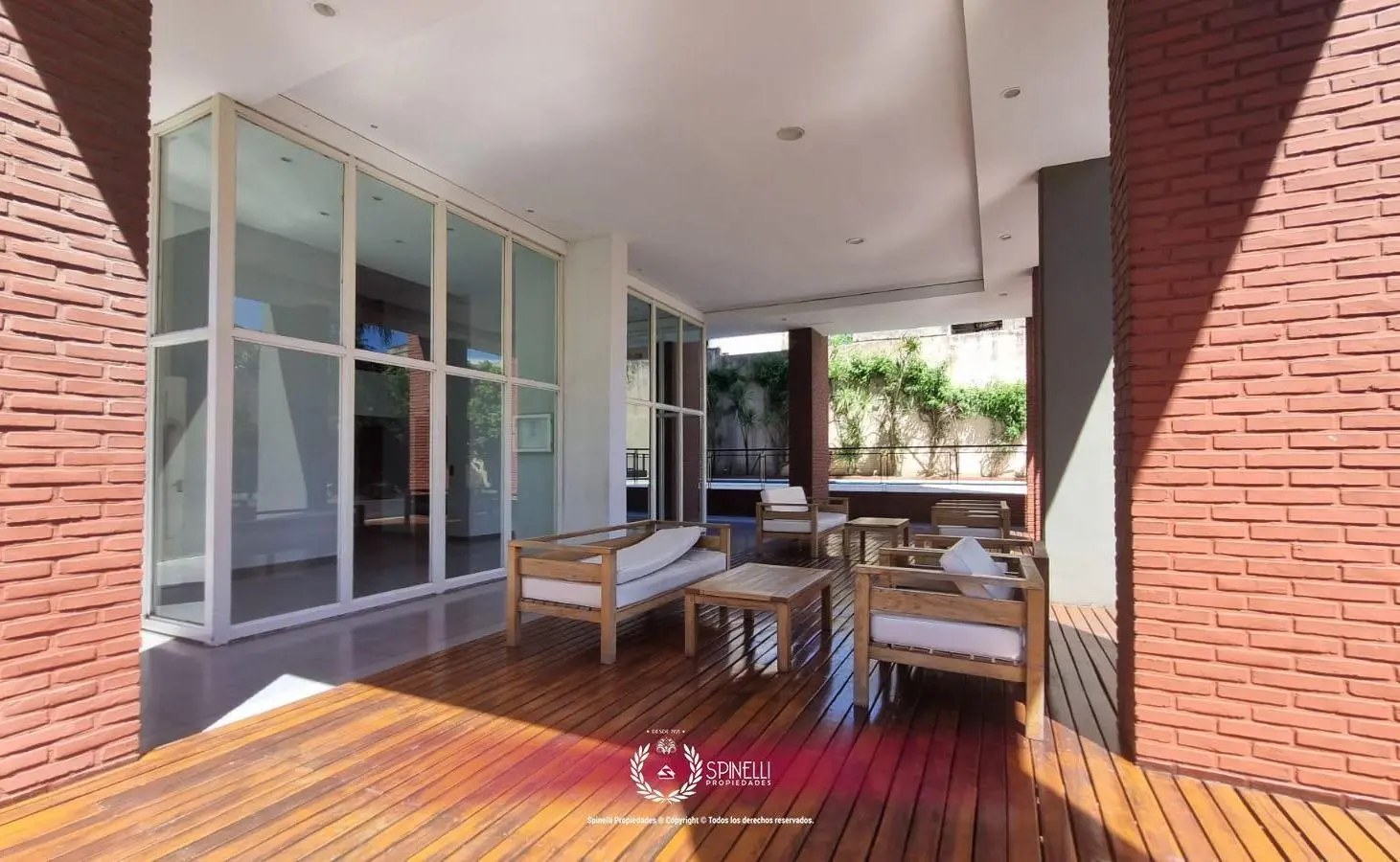 Alquiler departamento 2 ambientes 45M² en San Cristóbal balcón pileta sum amenities solarium jardin 3