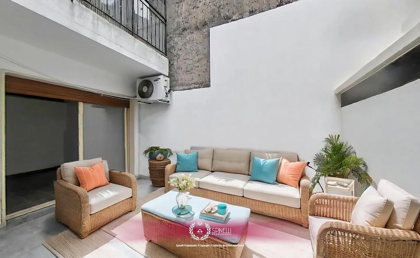 Alquiler departamento 1 ambiente dividido 45M² con patio contrafrente en Boedo 2