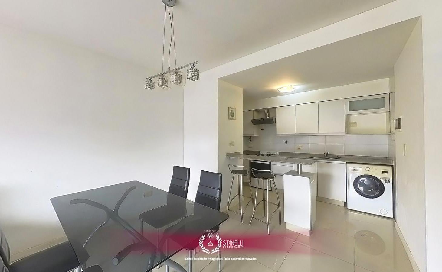 Alquiler semipiso con muebles nuevo 3 ambientes 68m² balcón al contrafrente edificio de categoria